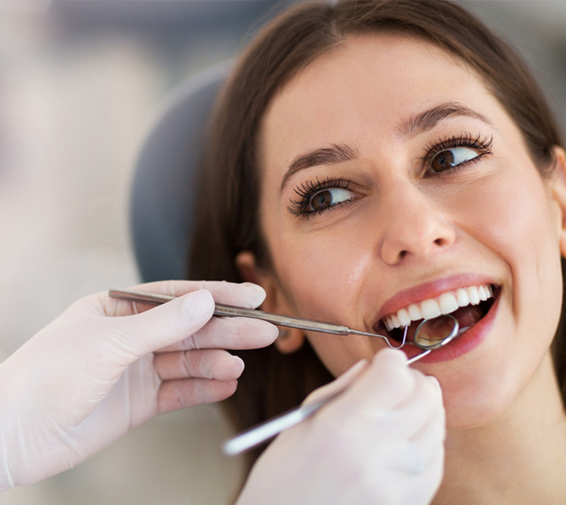 Woman getting dental fillings in Richmond Hill